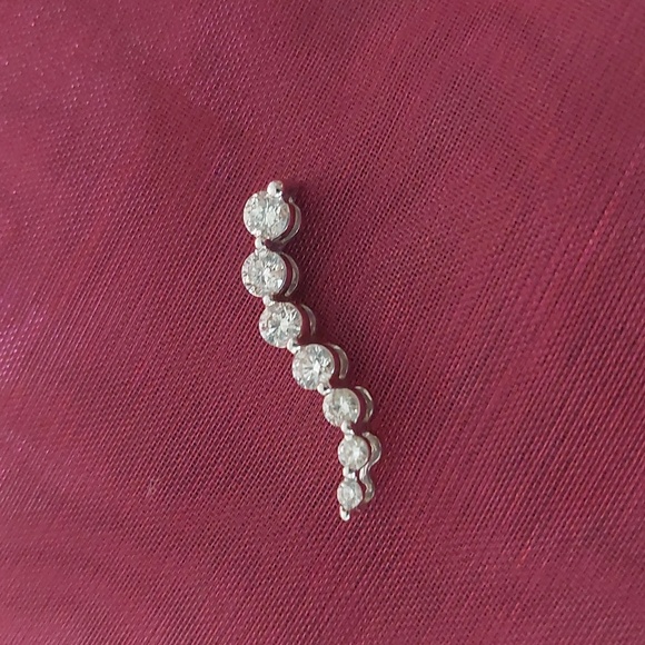 Necklace & 1 Pendants Cross Both 10 KT  Silver The Other Pendent Not Stamped . - Picture 2 of 10